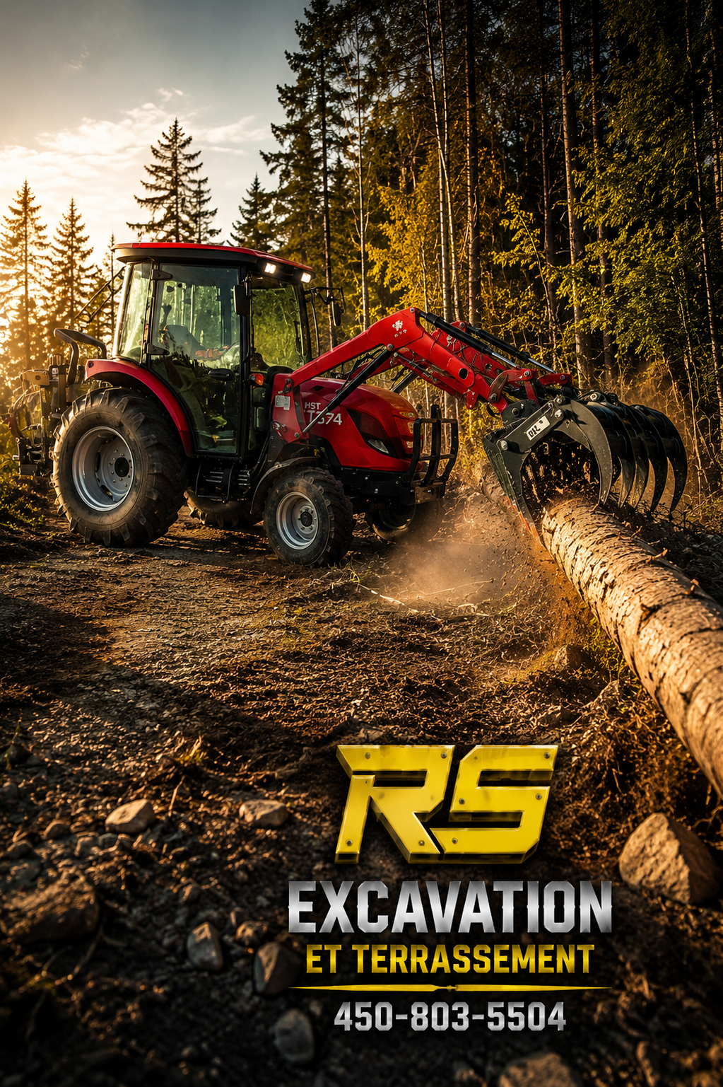 Rs excavation grappe arbre